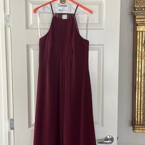 Azazie Sarah bridesmaid dress Cabernet